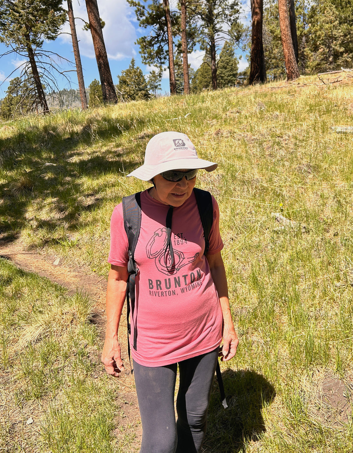 The 'Worldwide' Printed Sun Hat - Gray