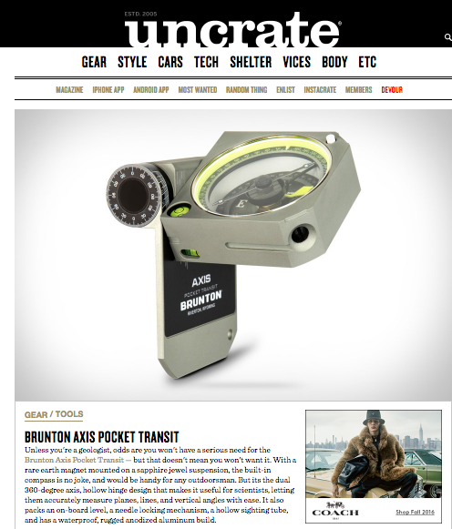 Axis Transit on UNCRATE