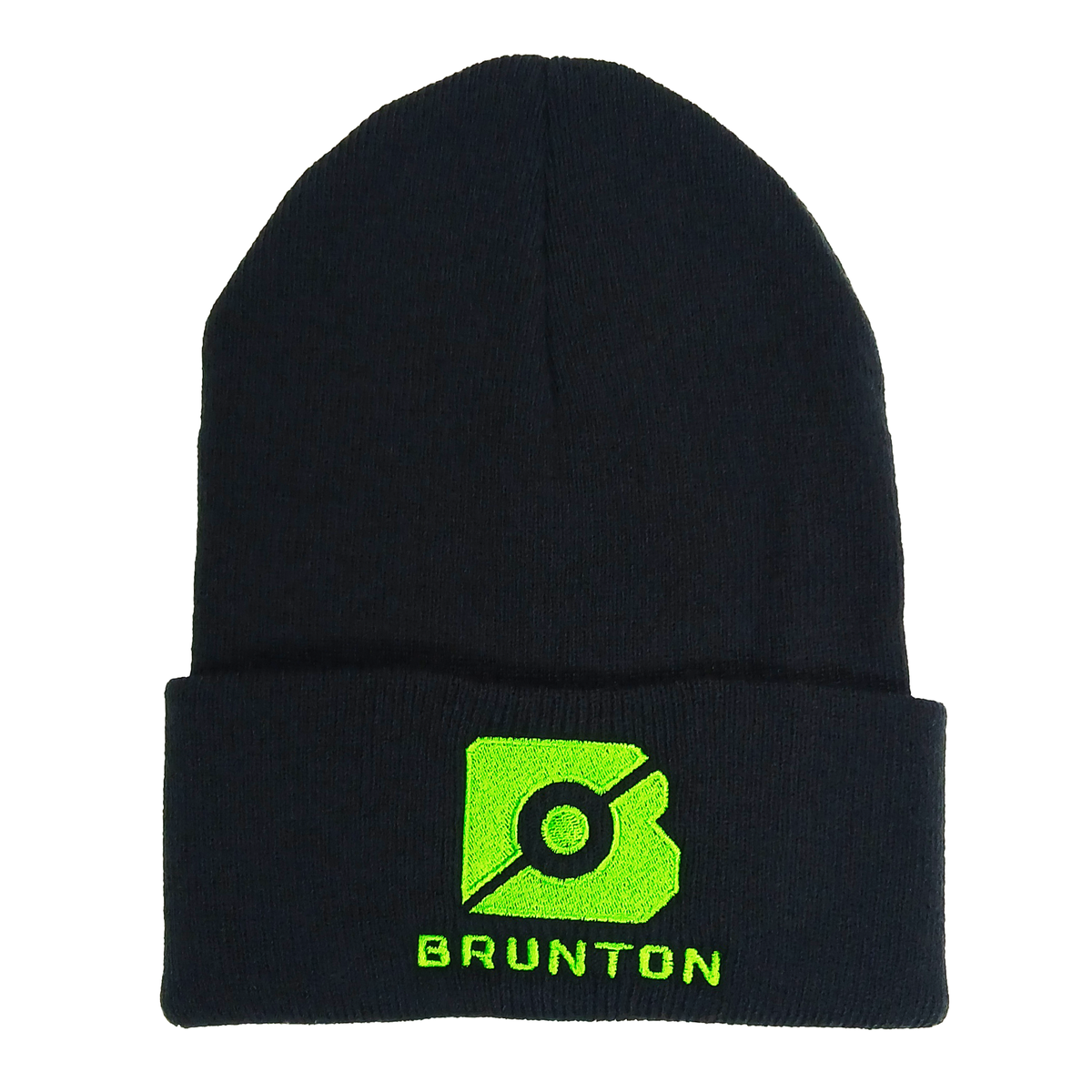 Black & Green Brunton Beanie - Embroidered