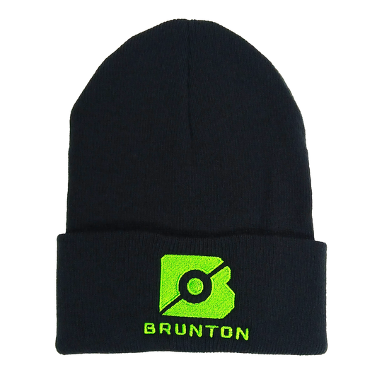 Black & Green Brunton Beanie - Embroidered