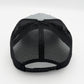 The 'Basalt' Cap - Silver & Black Trucker Hat with Patch