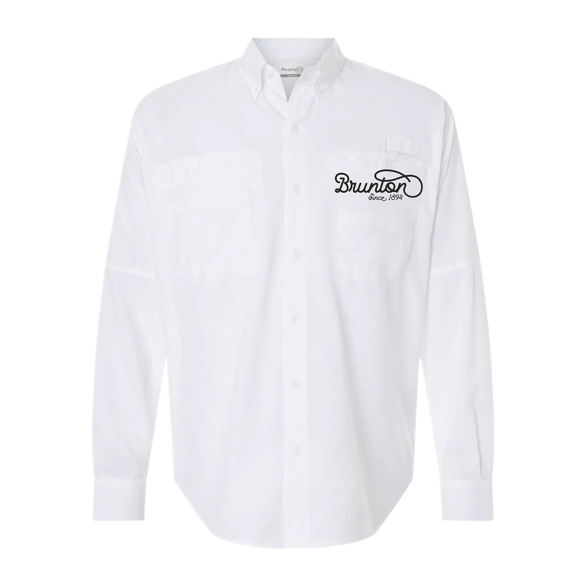 Button-Down Printed Field Shirt - White