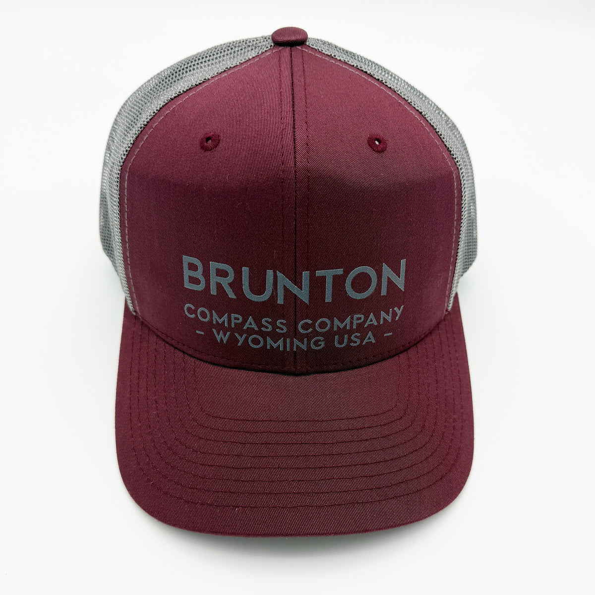 The 'Jasper' Cap - Maroon and Silver Printed Trucker Hat