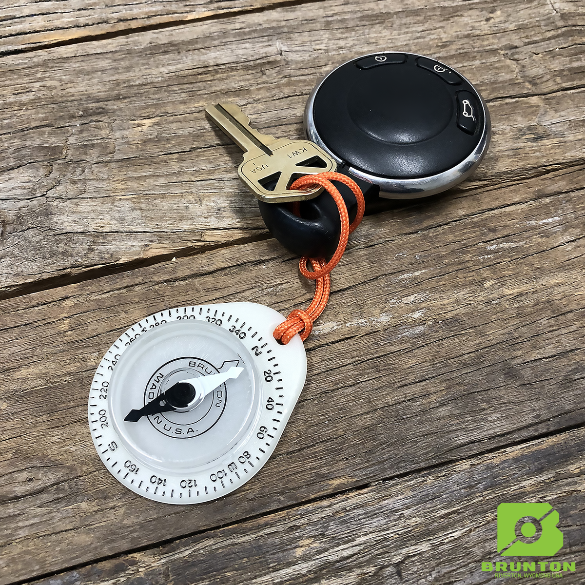 NOLS Tag-Along™ Glow Compass - Orange